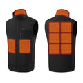Men and Women 9 Areas Heated Vest USB Charging Heated Jacket Washed Keep Warm Hiking Vest Winter Fishing Skiing Vest Heated Coats