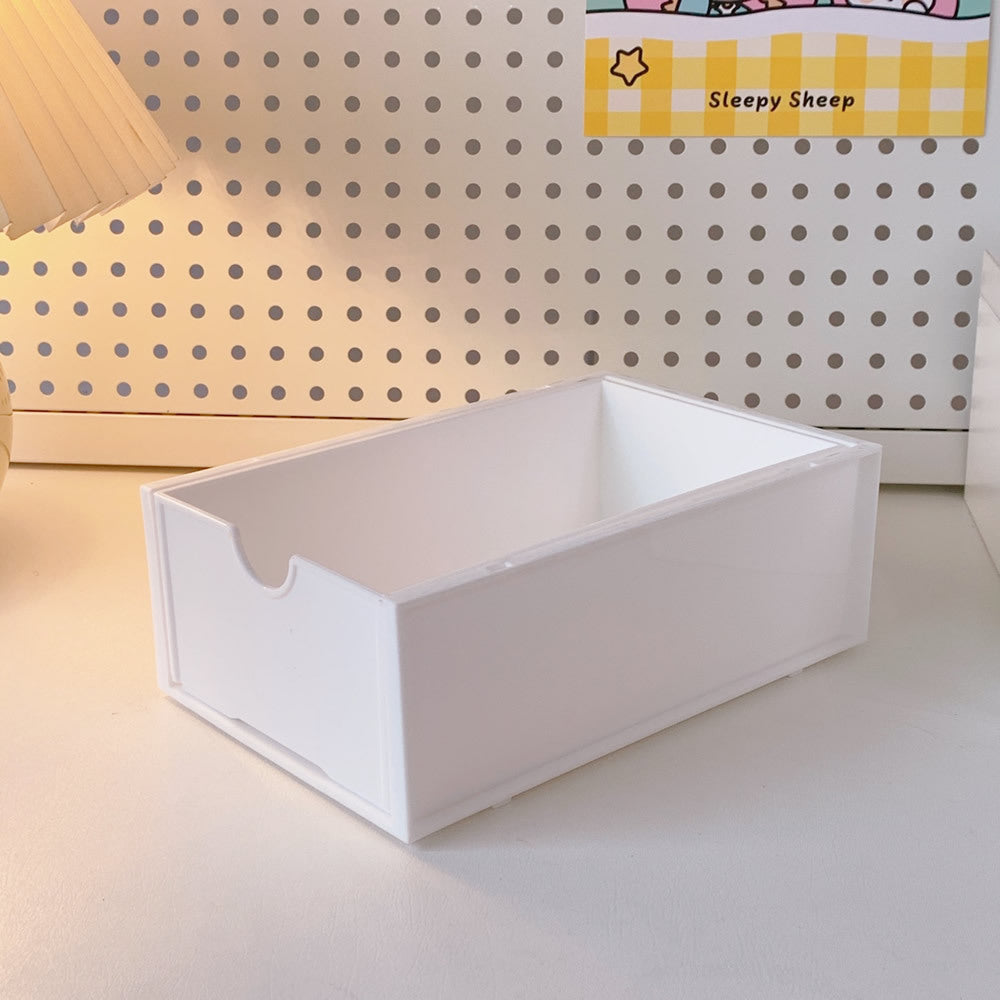 Ins Drawer Desktop Storage Box Transparent Student Dormitory Sundries Cosmetics Rack Desk Organizer Box