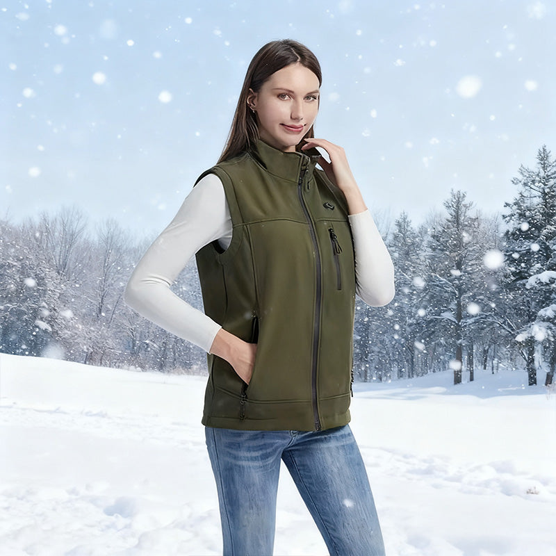 Men and Women 9 Areas Heated Vest USB Charging Heated Jacket Washed Keep Warm Hiking Vest Winter Fishing Skiing Vest Heated Coats