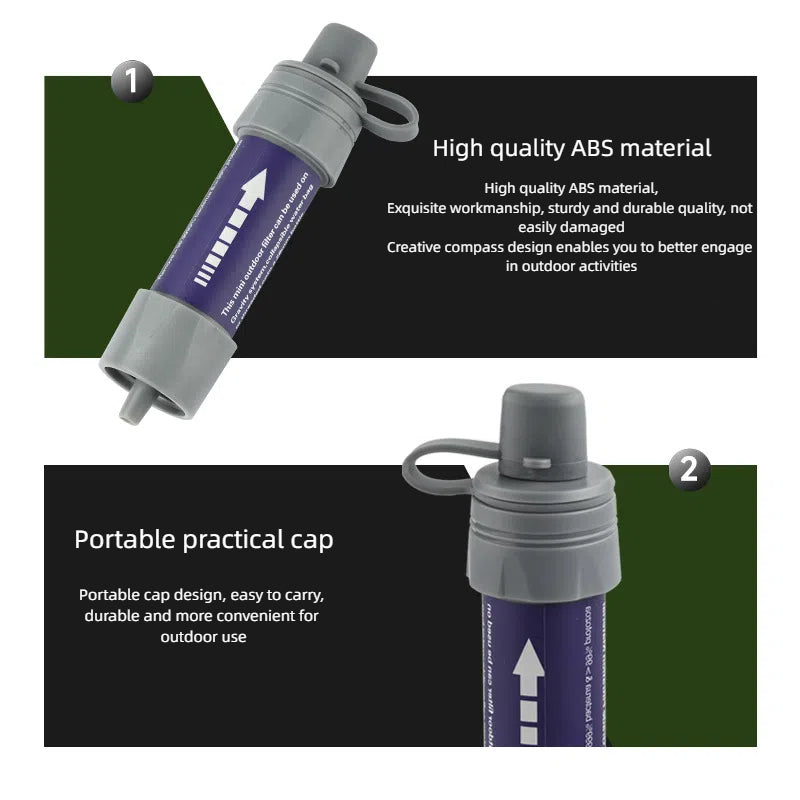Outdoor Water Purifier Mini Filter Straw Outdoor Products Outdoor Survival Water Purification