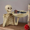 Skull Storage Tray, Halloween Decor, Resin Material, Vivid Skeleton Shape