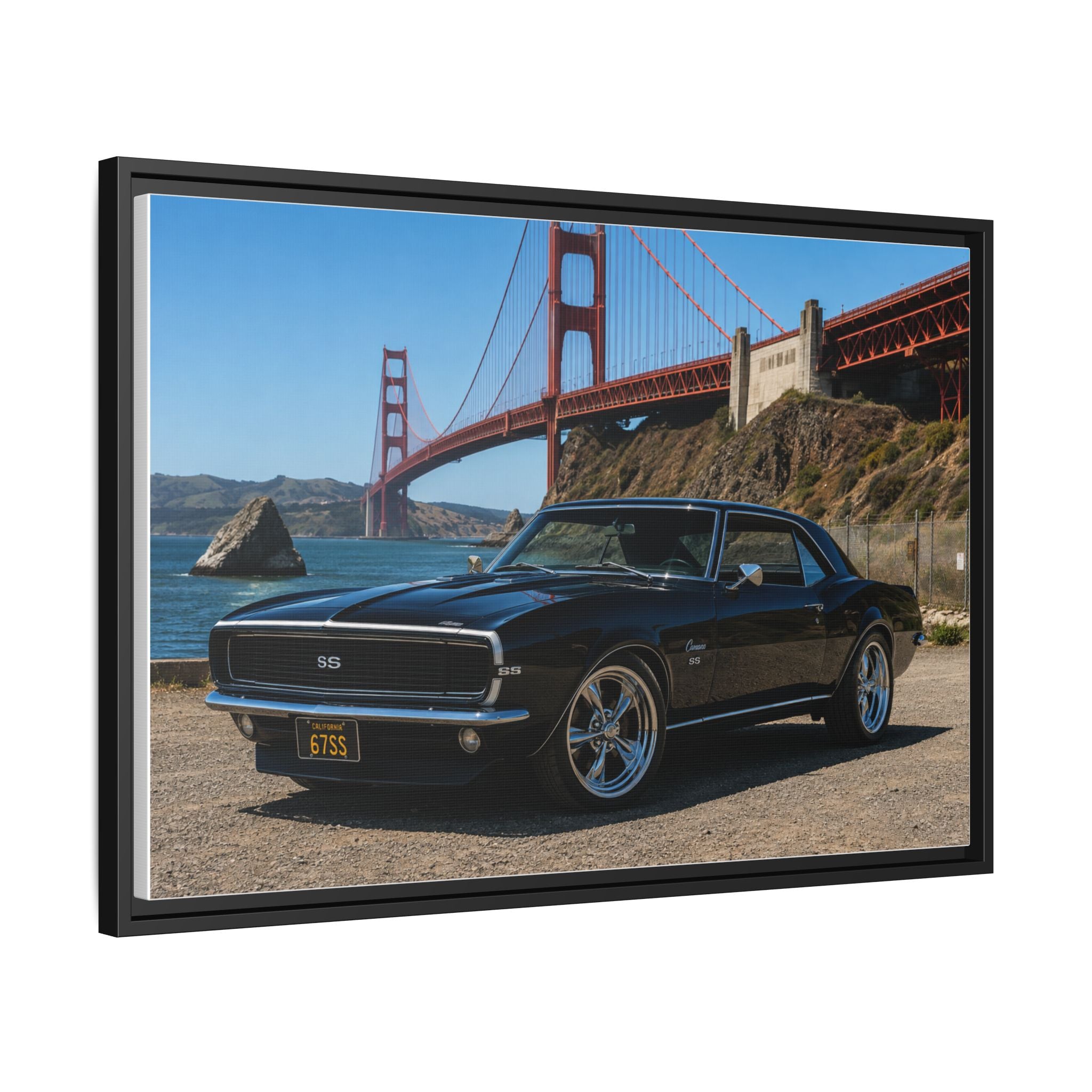 Camaro Classic 1967 — Stunning Sports Car In Front Of The Golden Gate