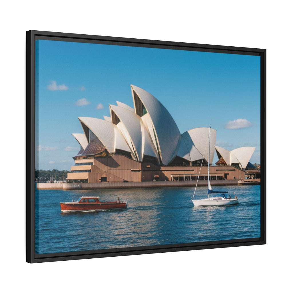 Australia Sydney Opera House Framed Canvas Print — Beautiful Picture