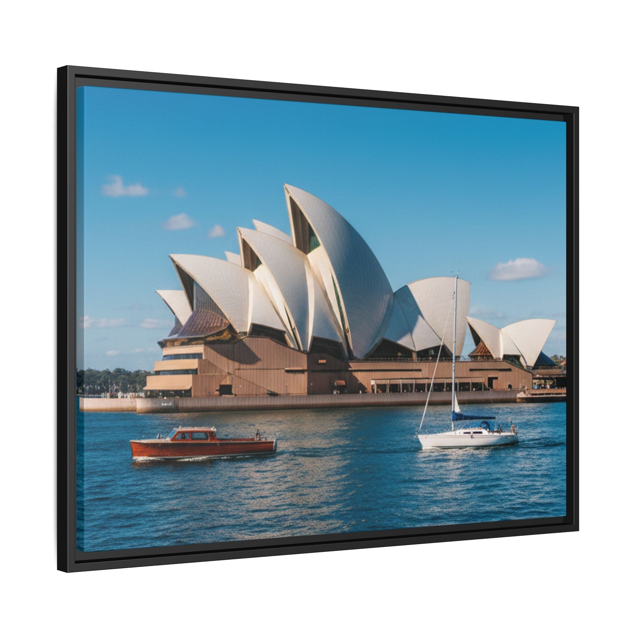 Australia Sydney Opera House Framed Canvas Print — Beautiful Picture