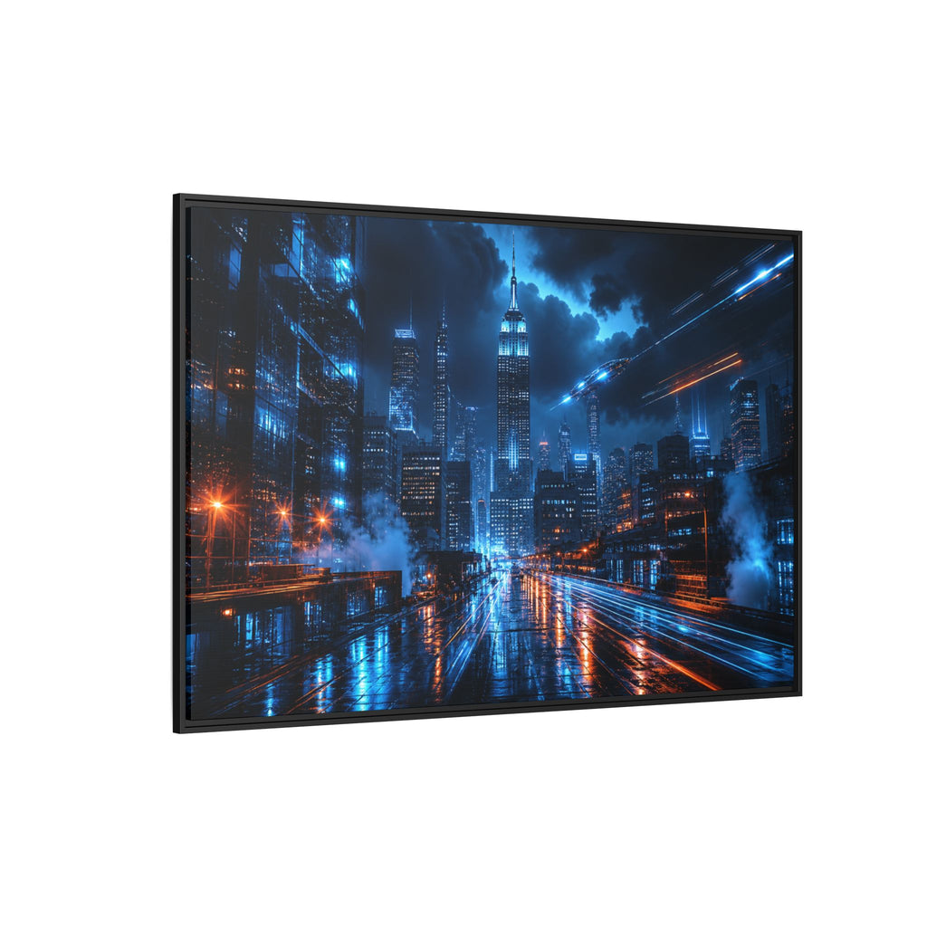 New York City Night Canvas Wall Art Print Ready to Hang