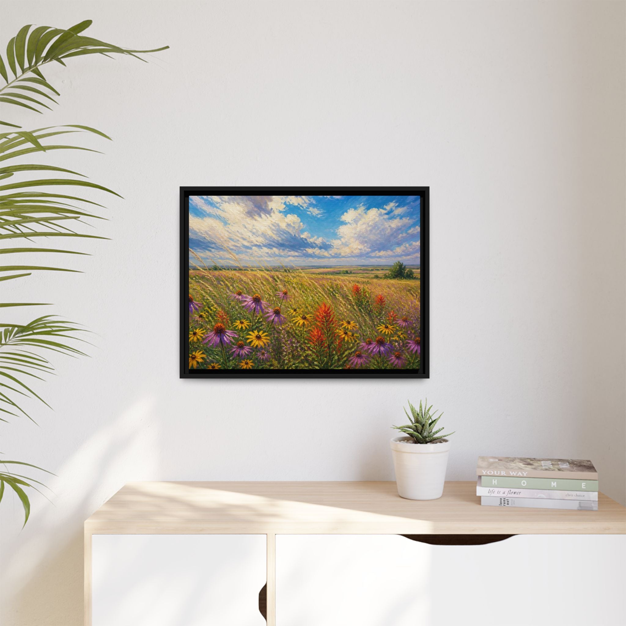 Prairie Bloom Canvas Wall Art Print Ready to Hang