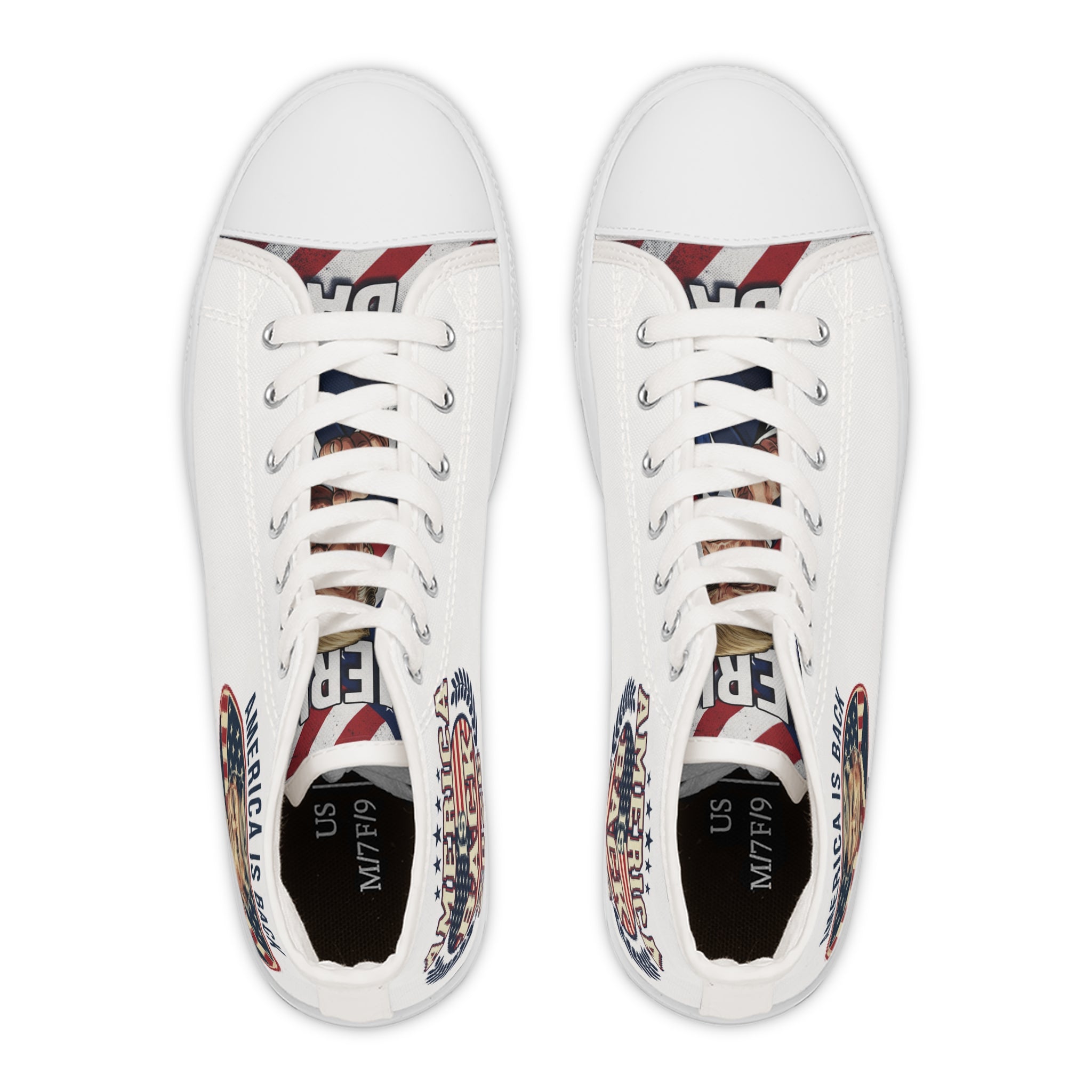 Patriotic 'America Is Back' Women's High Top Sneakers