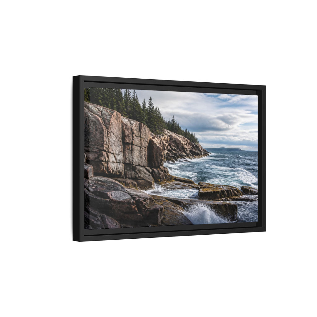 Acadia Shore Waves Canvas Wall Art Print Ready to Hang