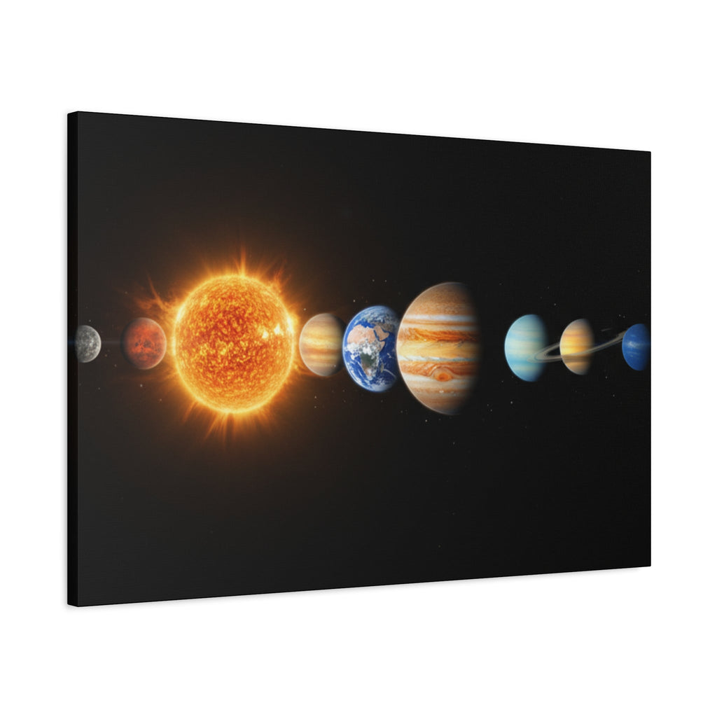 Solar System Stunning Canvas Print — Jaw-Dropping Space Wall Art