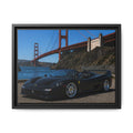 Ferrari F50 1995 — By The Golden Gate Bridge - Framed Canvas Matte Print