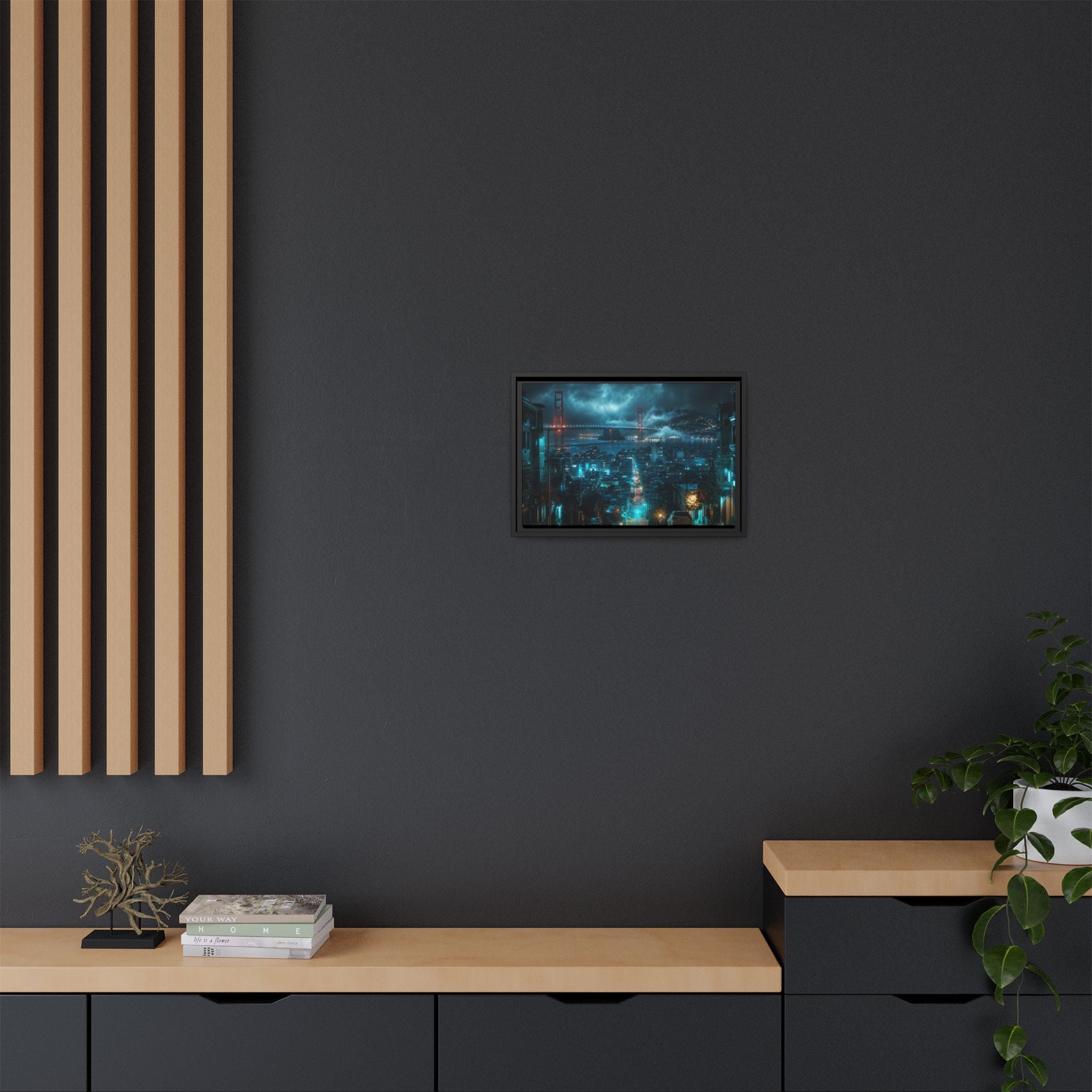 San Francisco Night Canvas Wall Art Print Ready to Hang