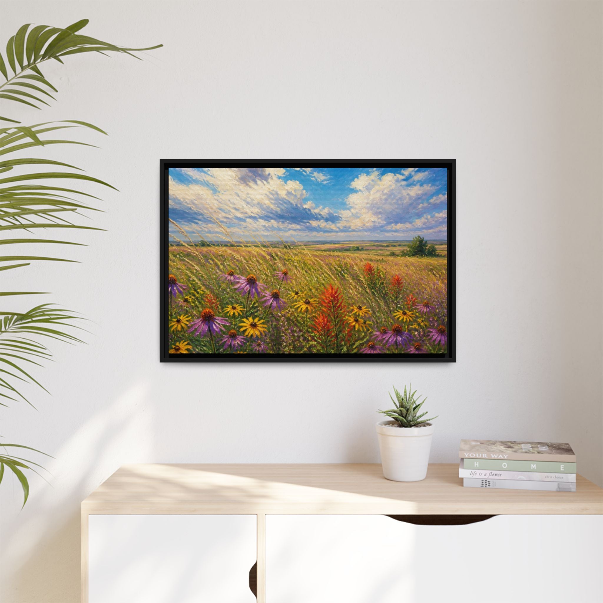 Prairie Bloom Canvas Wall Art Print Ready to Hang