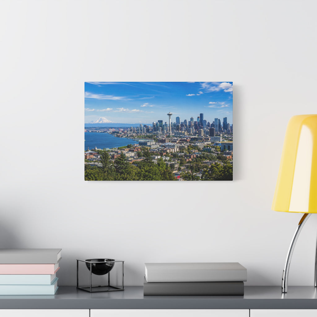 Seattle Skyline Matte Canvas Print — Space Needle - Stunning