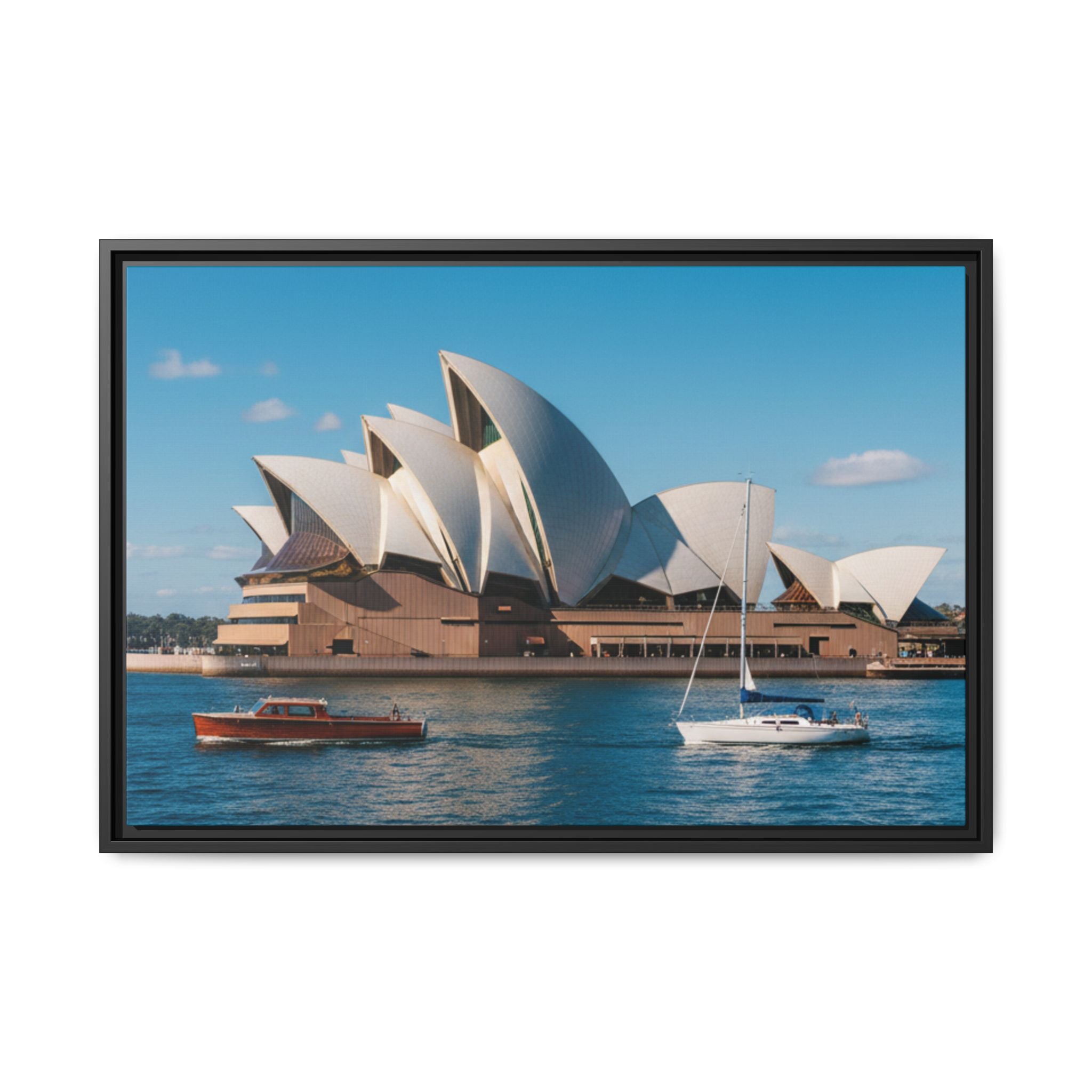 Australia Sydney Opera House Framed Canvas Print — Beautiful Picture