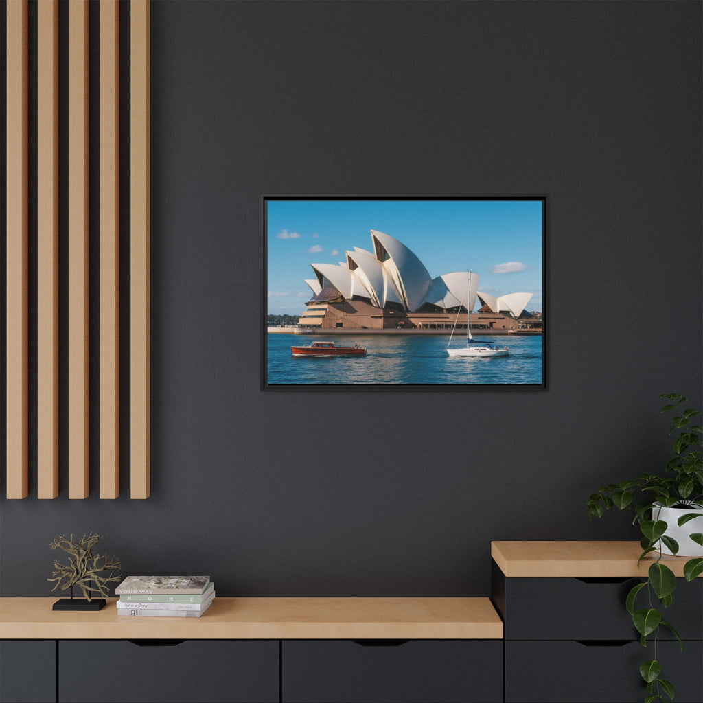 Australia Sydney Opera House Framed Canvas Print — Beautiful Picture
