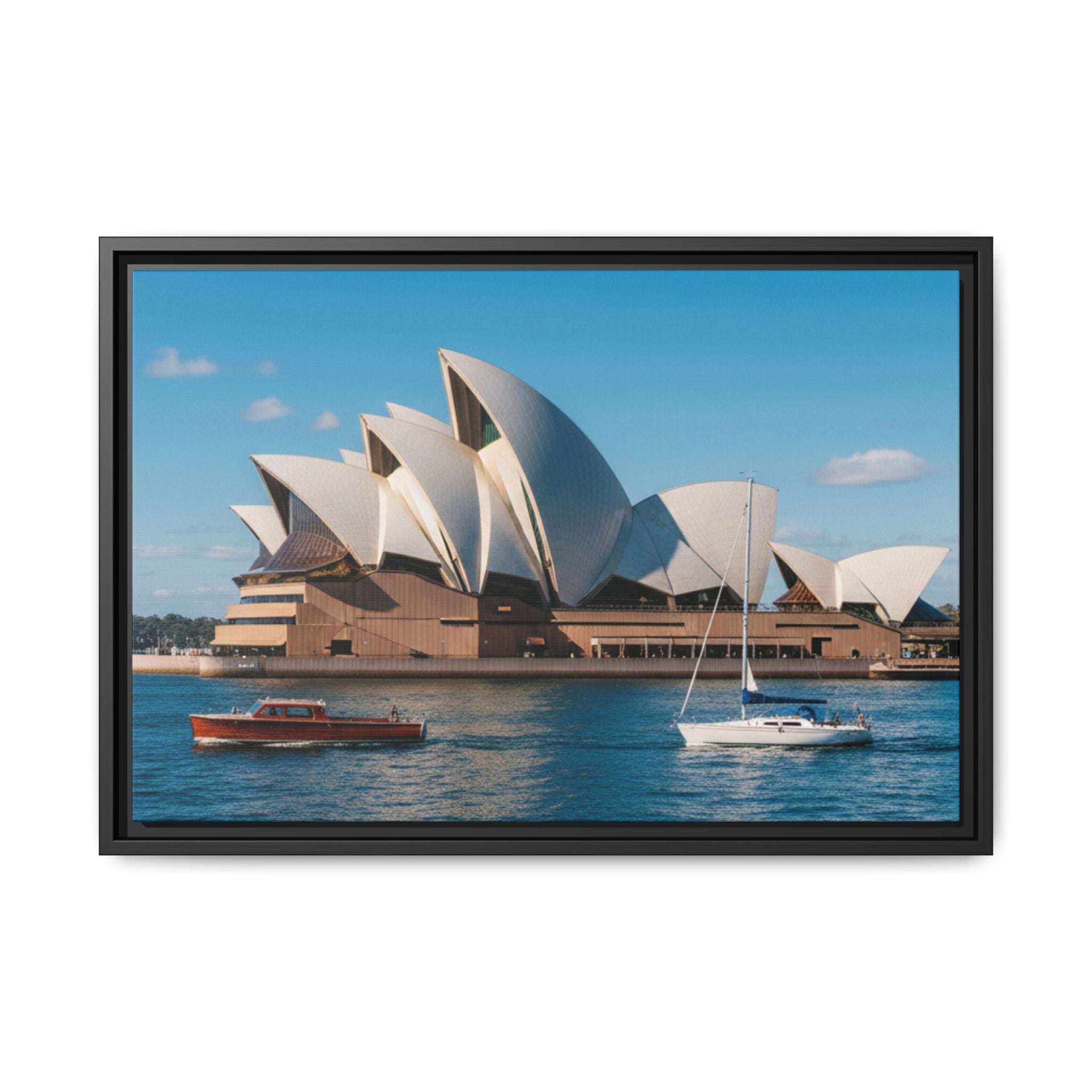 Australia Sydney Opera House Framed Canvas Print — Beautiful Picture