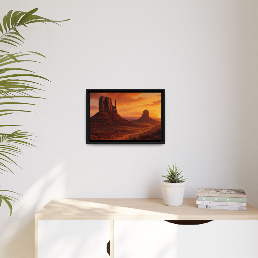 Monument Valley Sunset Canvas Wall Art Print Ready to Hang