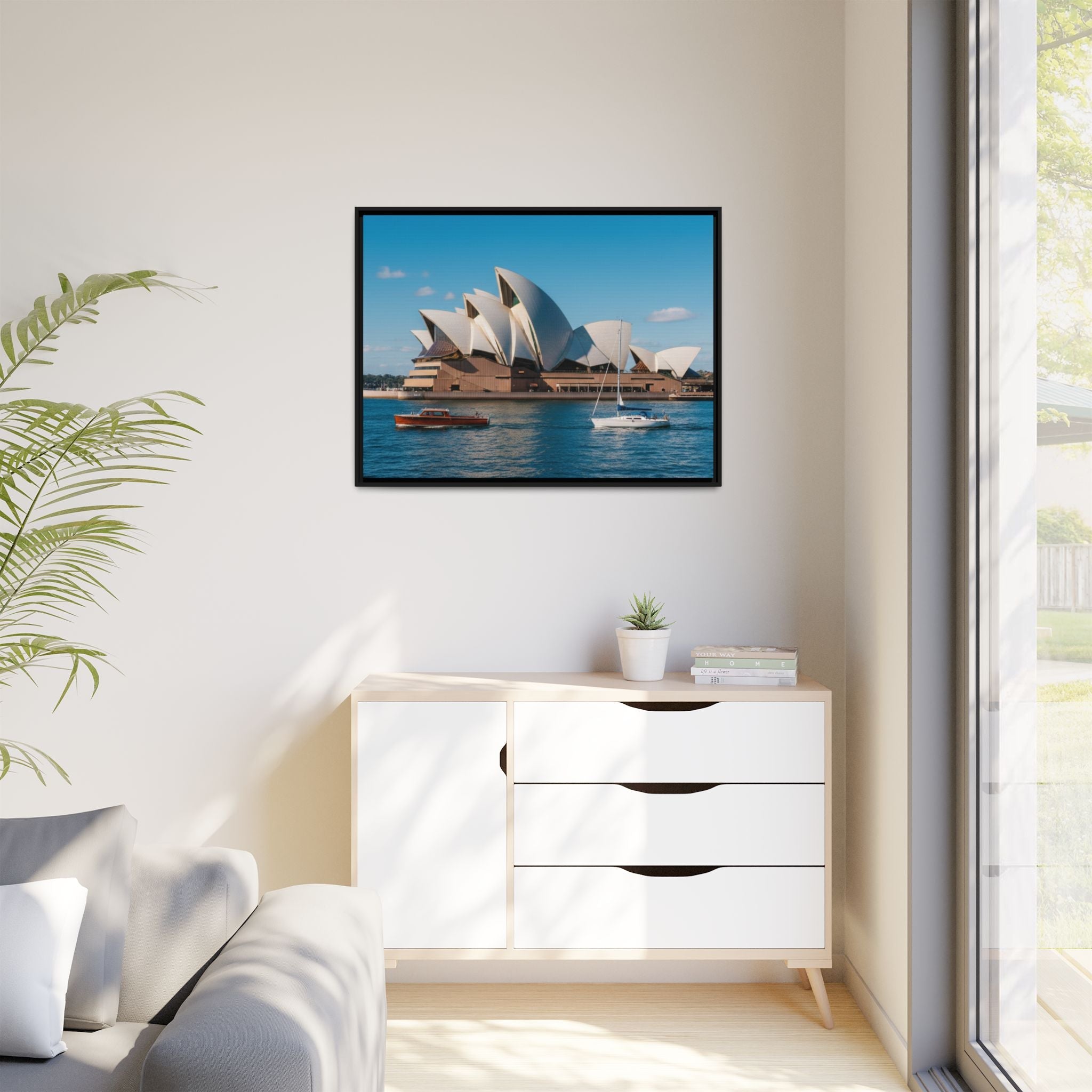 Australia Sydney Opera House Framed Canvas Print — Beautiful Picture