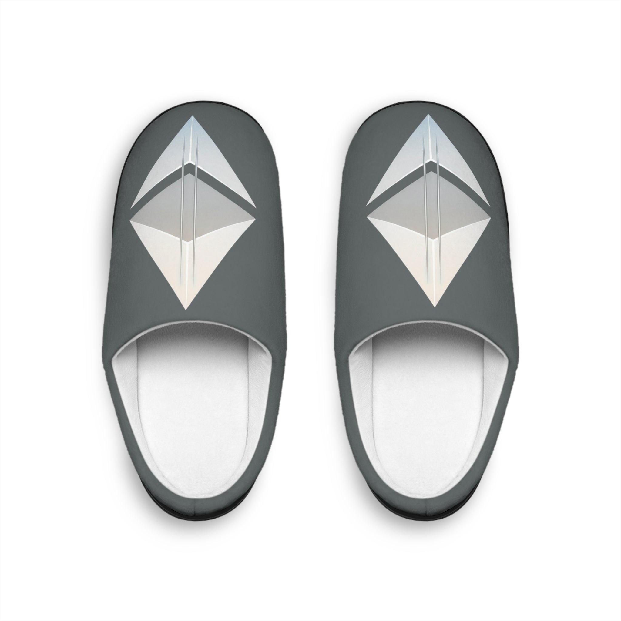 Men's Ethereum Indoor Slippers — Comfortable House Shoes with Ethereum Design