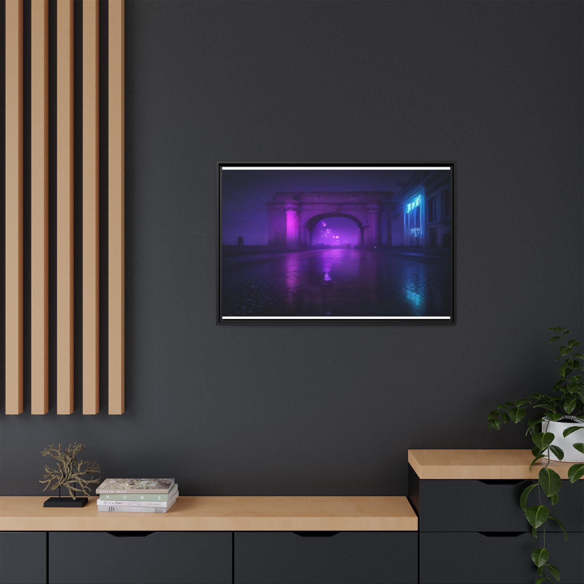 Rome Night Canvas Wall Art Print Ready to Hang