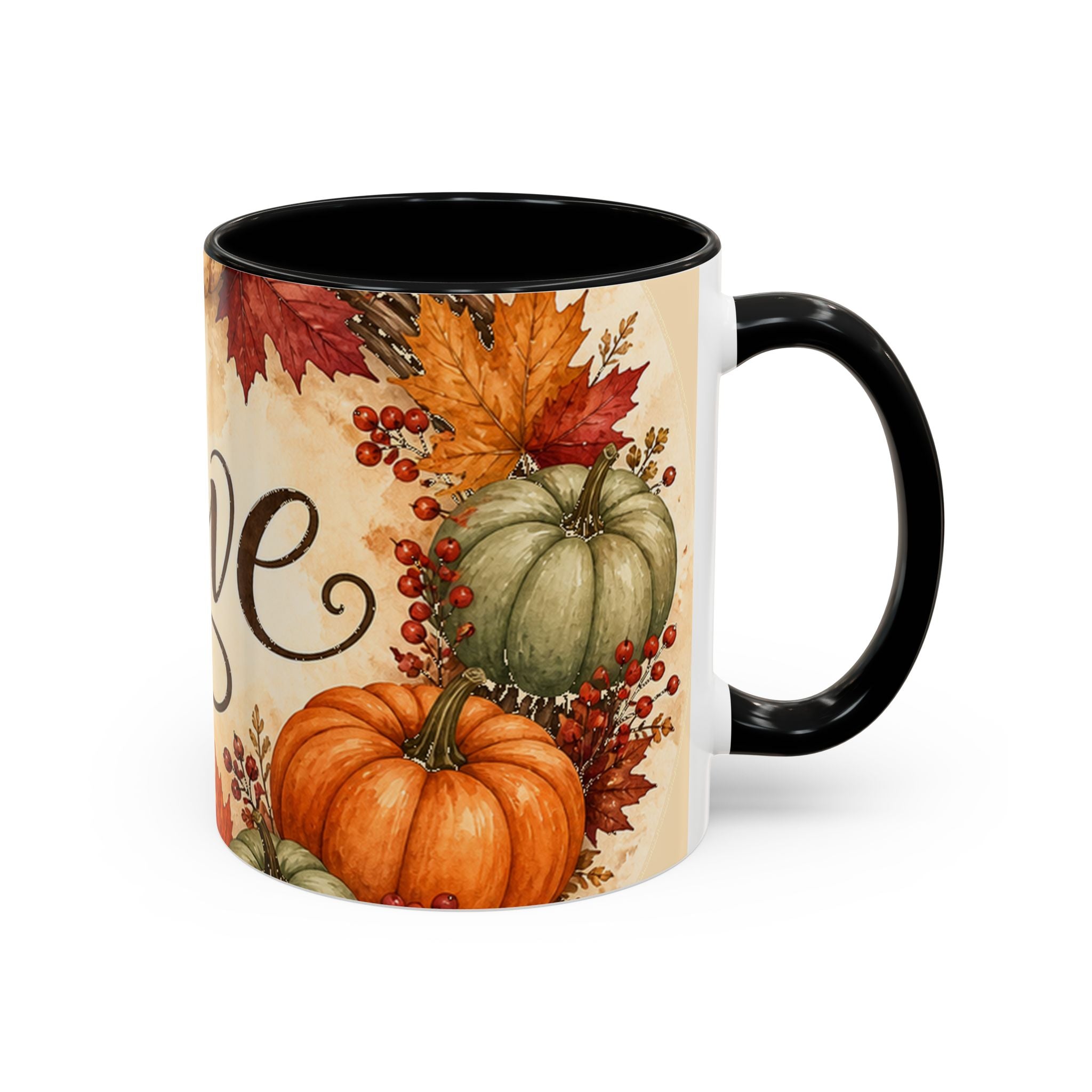 Autumn Pumpkin Love Coffee Mug 11oz Fall Halloween Thanksgiving Gift Ceramic Mug