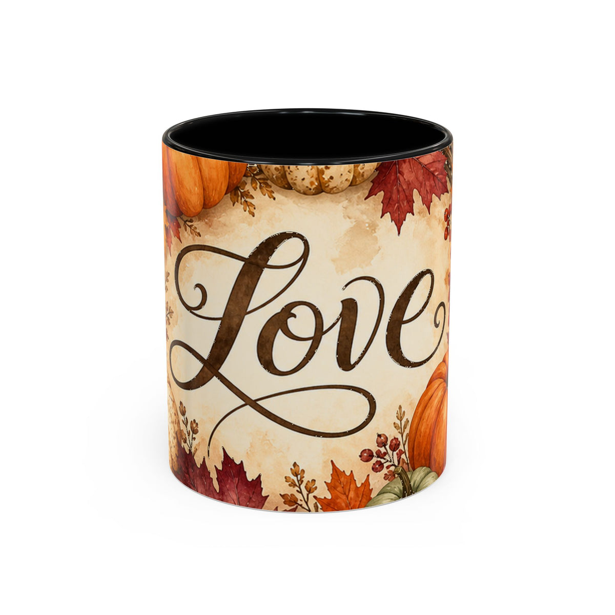Autumn Pumpkin Love Coffee Mug 11oz Fall Halloween Thanksgiving Gift Ceramic Mug
