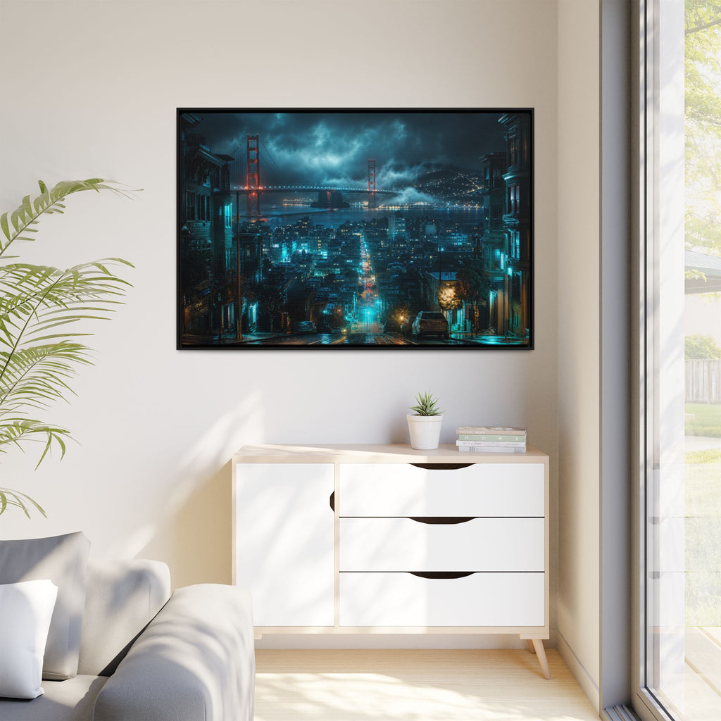 San Francisco Night Canvas Wall Art Print Ready to Hang