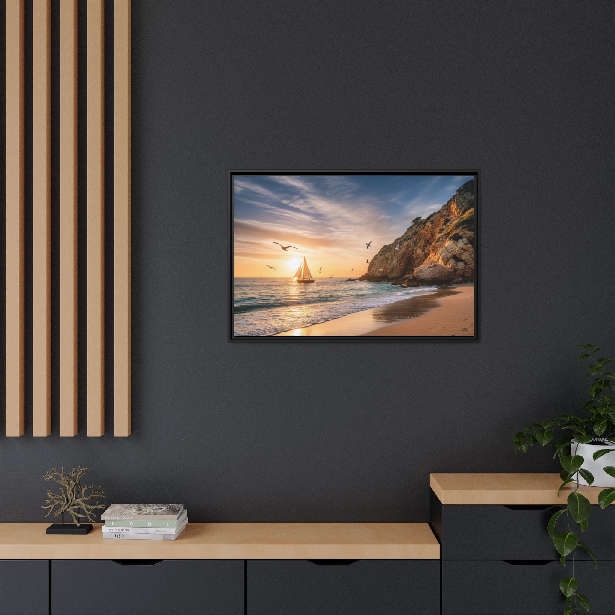 Sunset Sail Beach Landscape - Stunning Image!