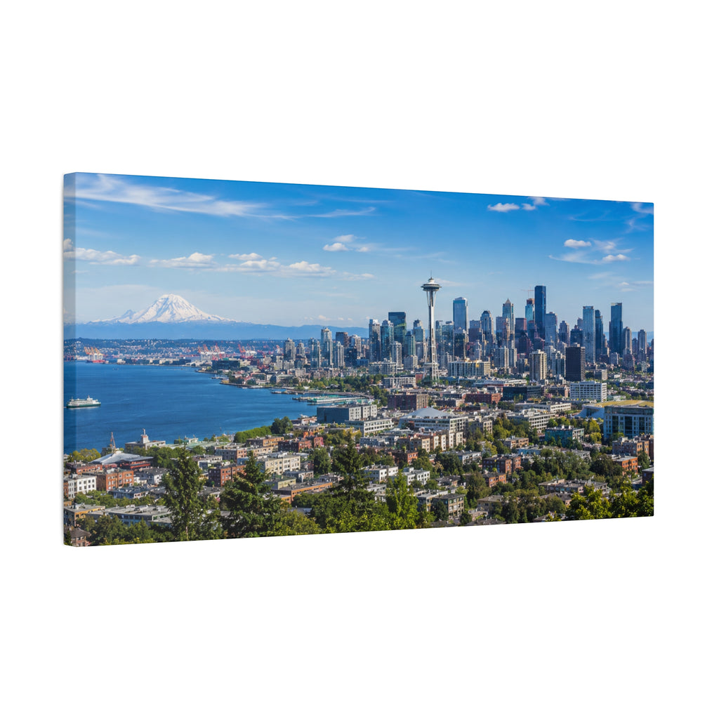 Seattle Skyline Matte Canvas Print — Space Needle - Stunning