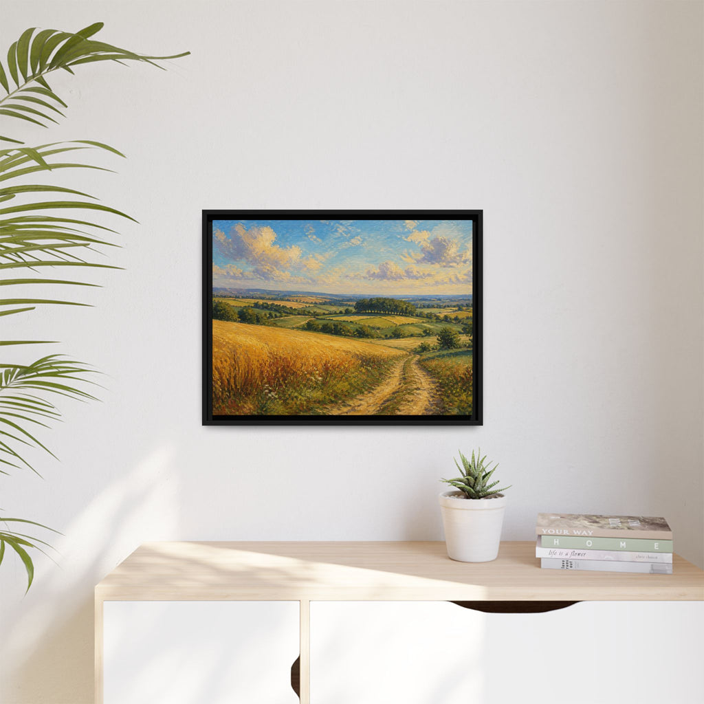 Rolling Countryside Canvas Wall Art Print Ready to Hang