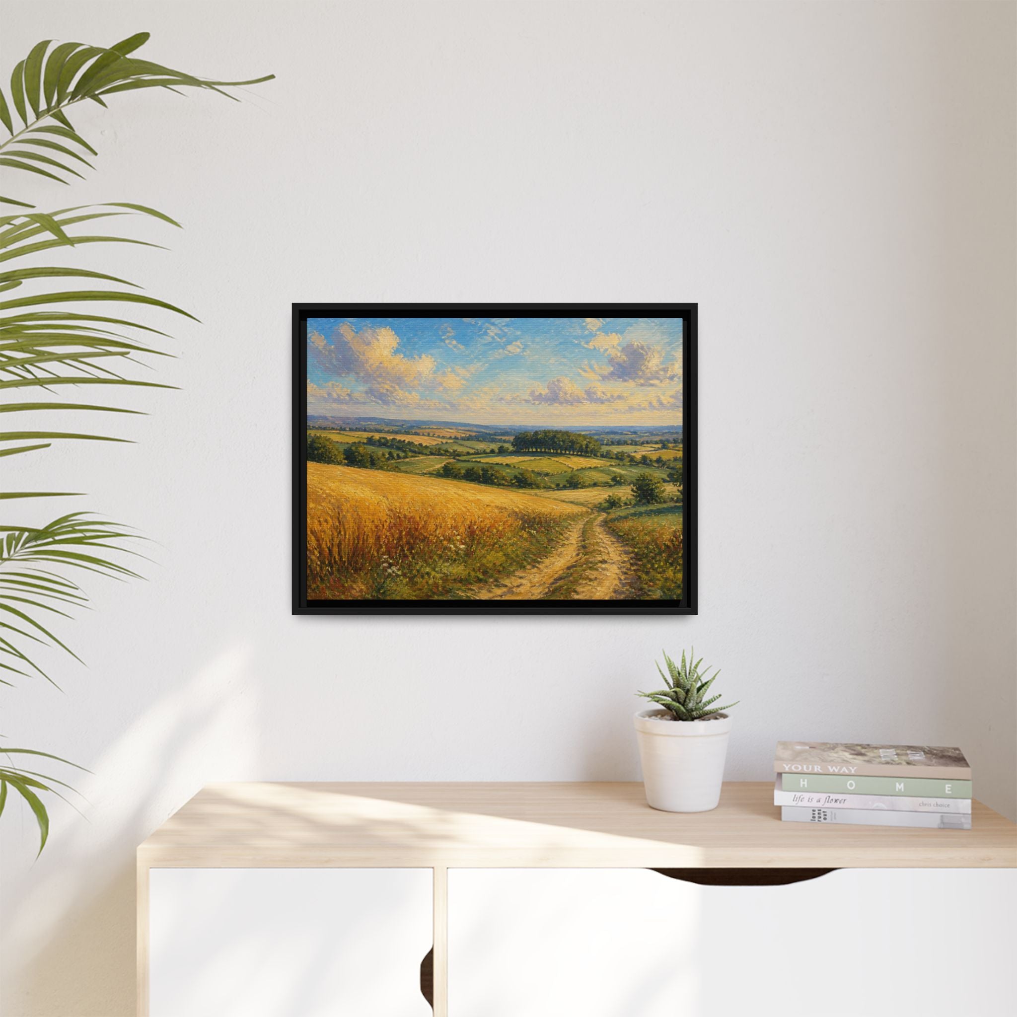 Rolling Countryside Canvas Wall Art Print Ready to Hang