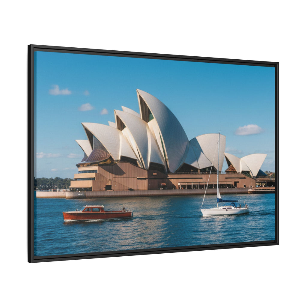 Australia Sydney Opera House Framed Canvas Print — Beautiful Picture