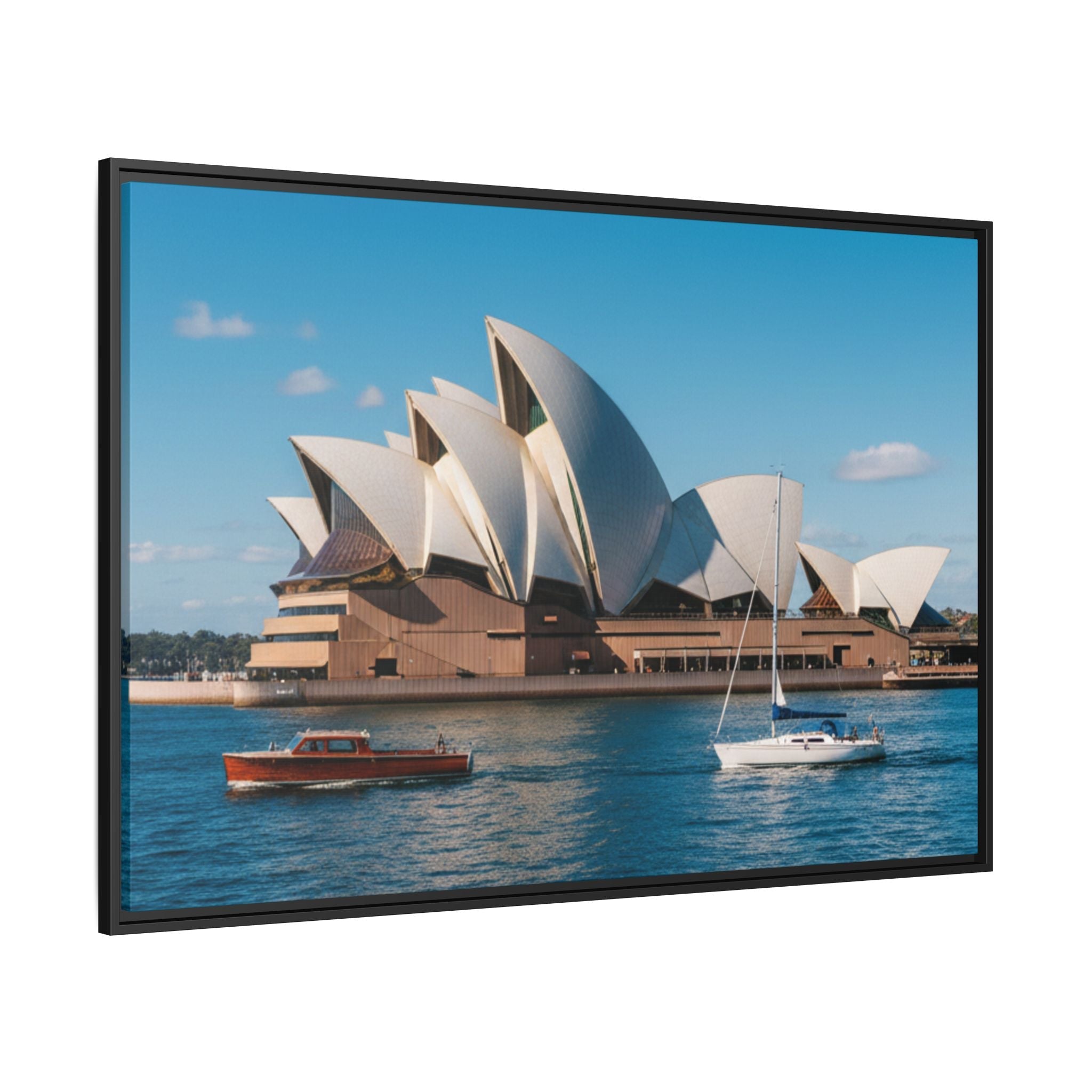Australia Sydney Opera House Framed Canvas Print — Beautiful Picture