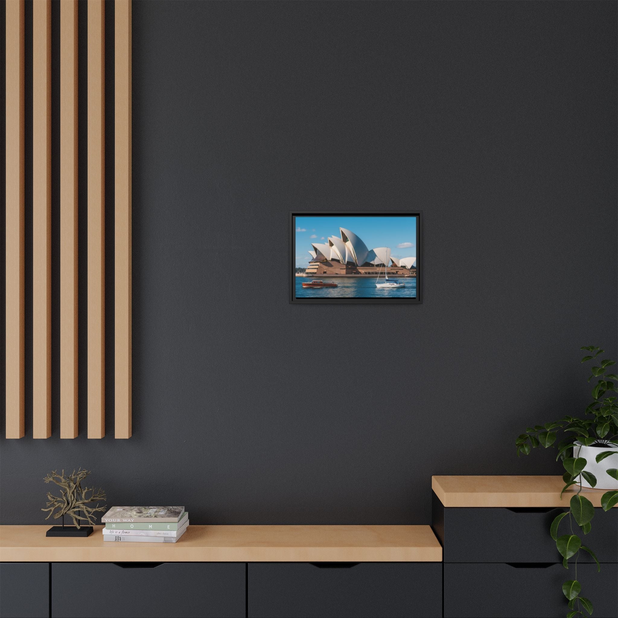 Australia Sydney Opera House Framed Canvas Print — Beautiful Picture