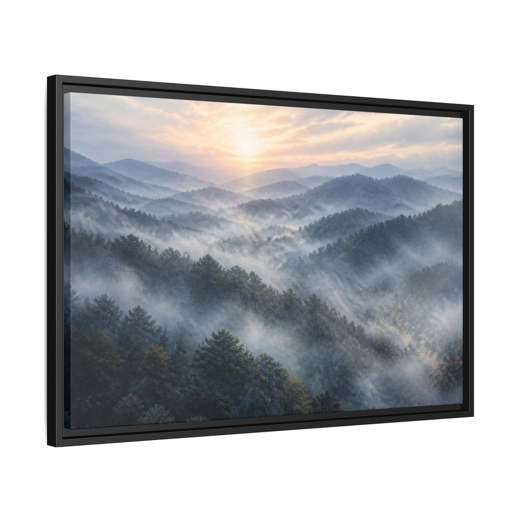 Smoky Mountains Mist Canvas Wall Art Print Ready to Hang