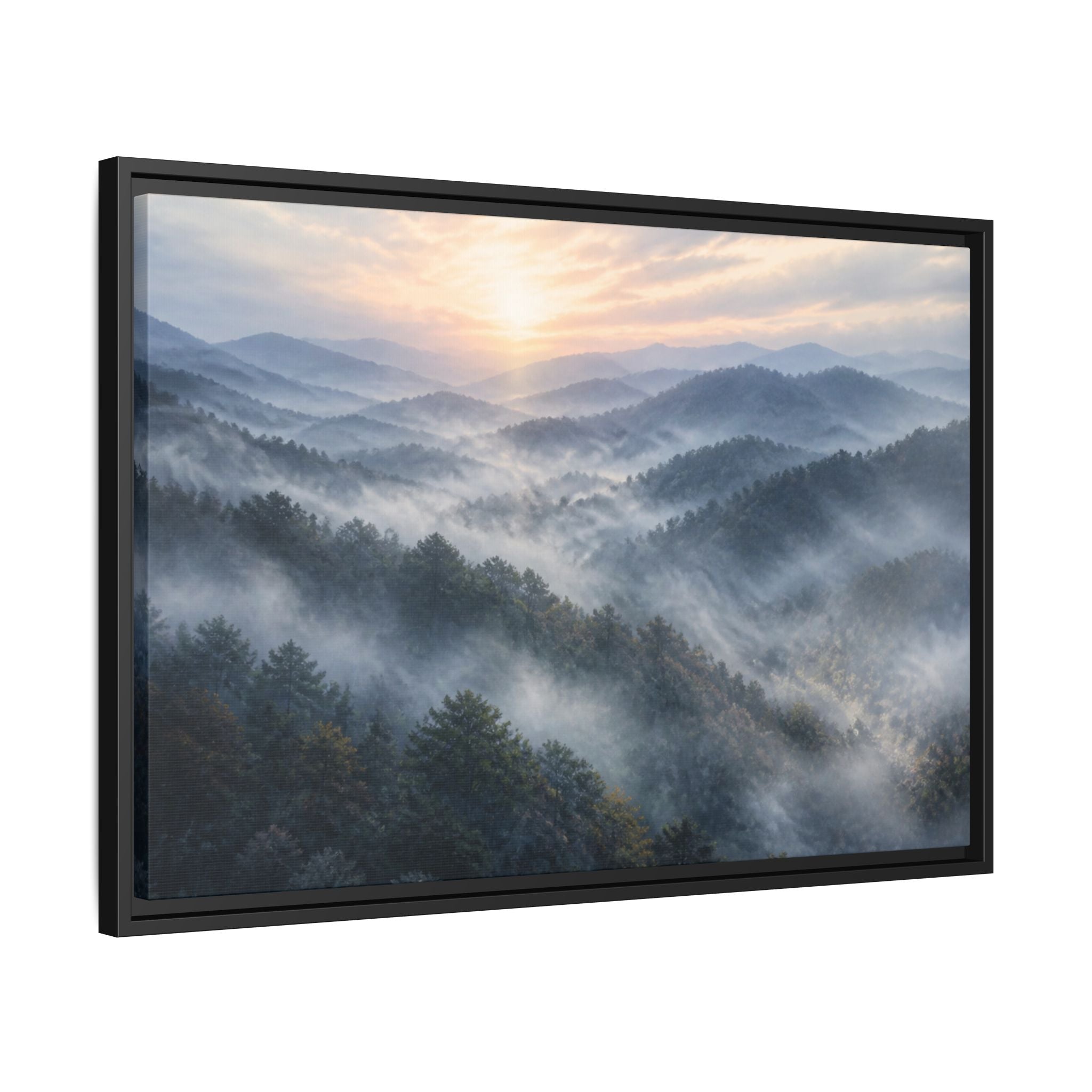 Smoky Mountains Mist Canvas Wall Art Print Ready to Hang