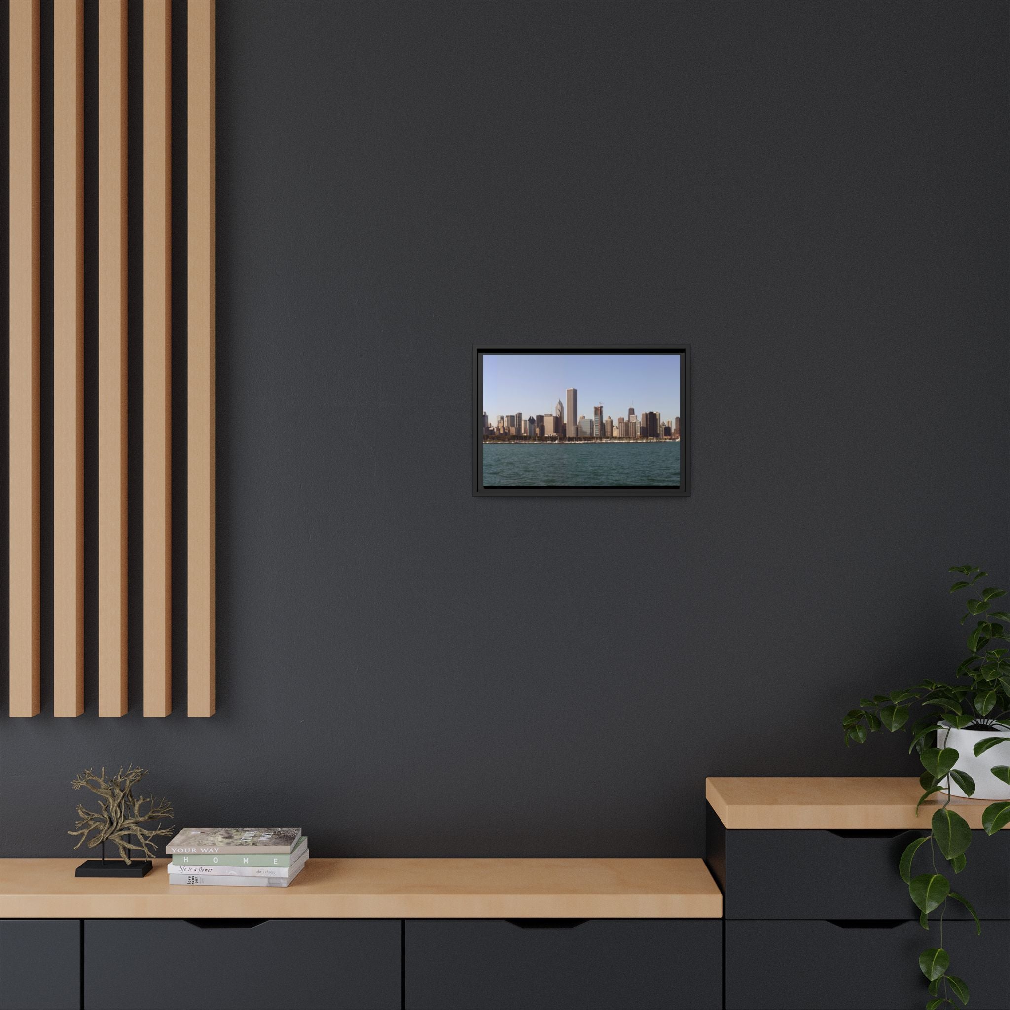 Chicago Skyline Canvas Wall Art Print Ready to Hang Cityscape