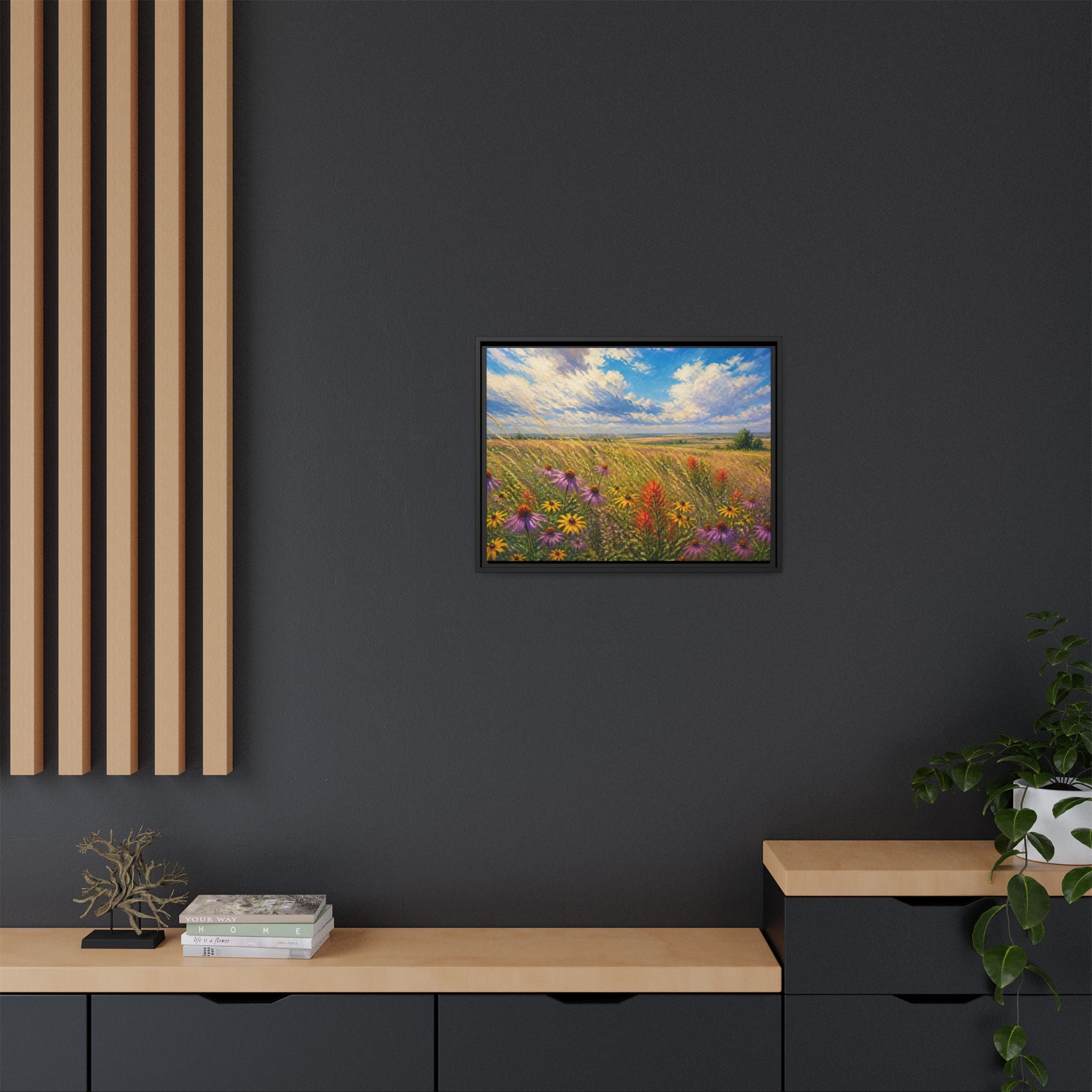 Prairie Bloom Canvas Wall Art Print Ready to Hang