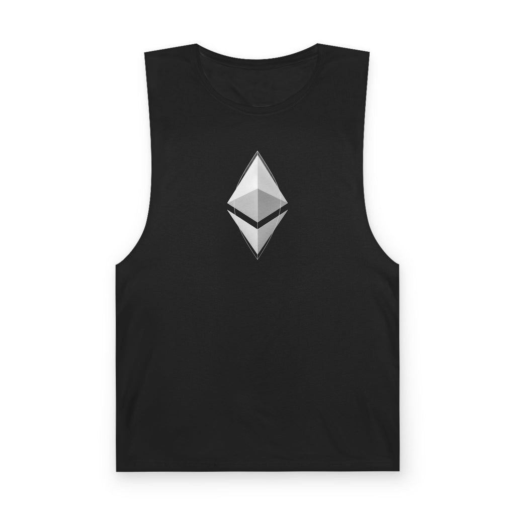 Ethereum Symbol Tank Top — Crypto Minimalist Sleeveless Shirt