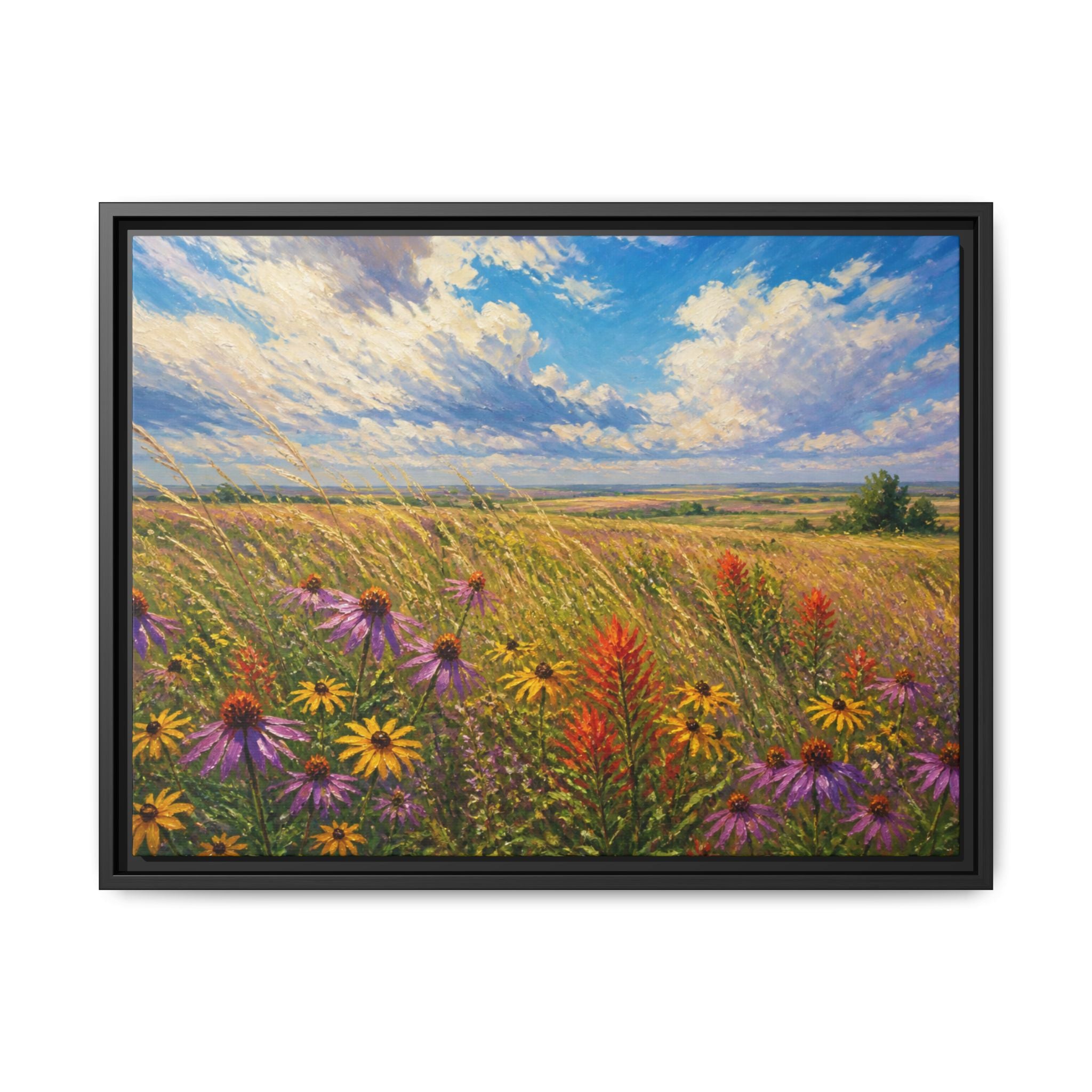 Prairie Bloom Canvas Wall Art Print Ready to Hang