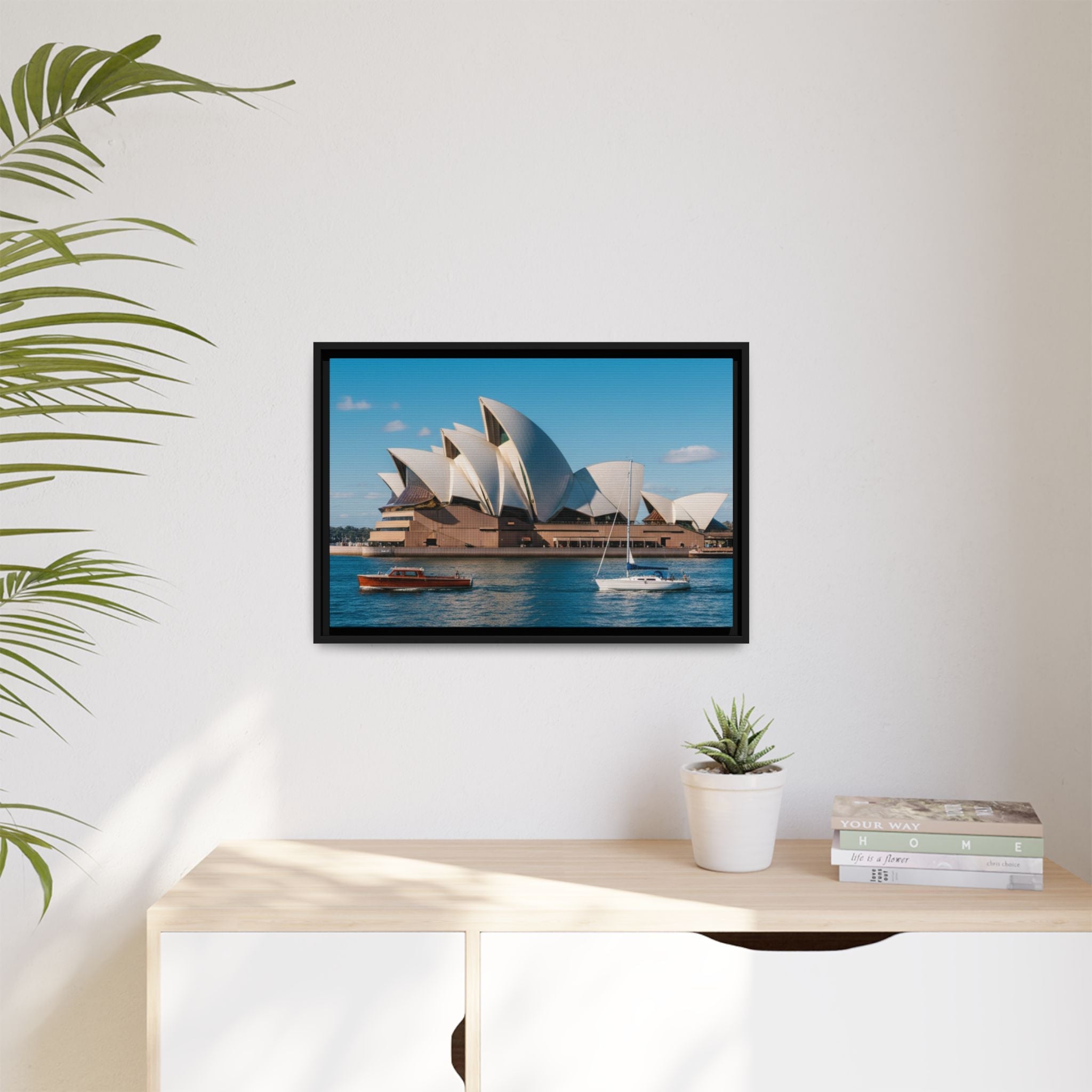 Australia Sydney Opera House Framed Canvas Print — Beautiful Picture