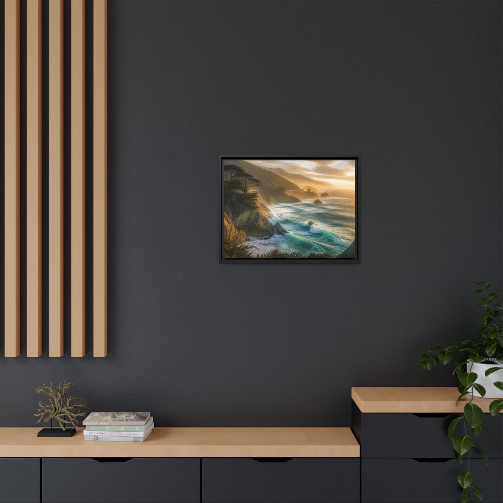Big Sur Coastal Waves Canvas Wall Art Print Ready to Hang
