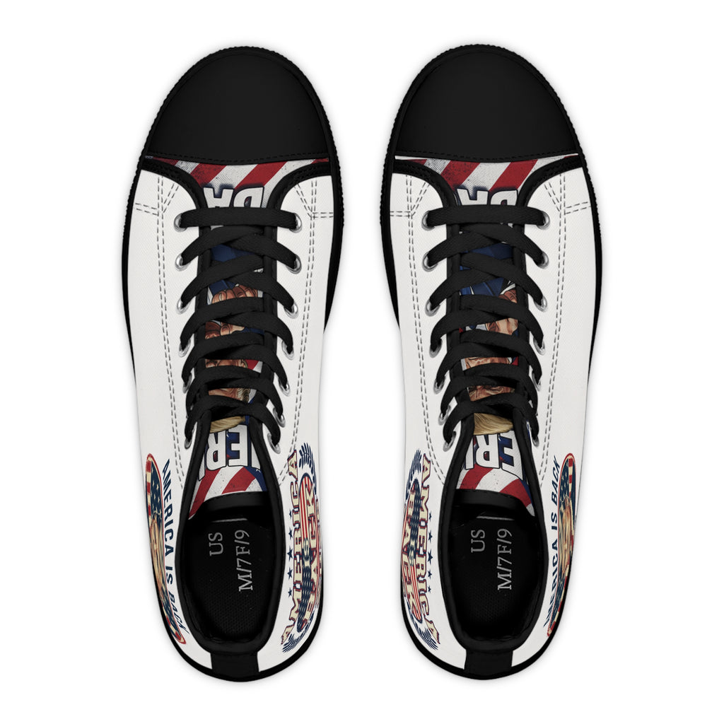Patriotic 'America Is Back' Women's High Top Sneakers