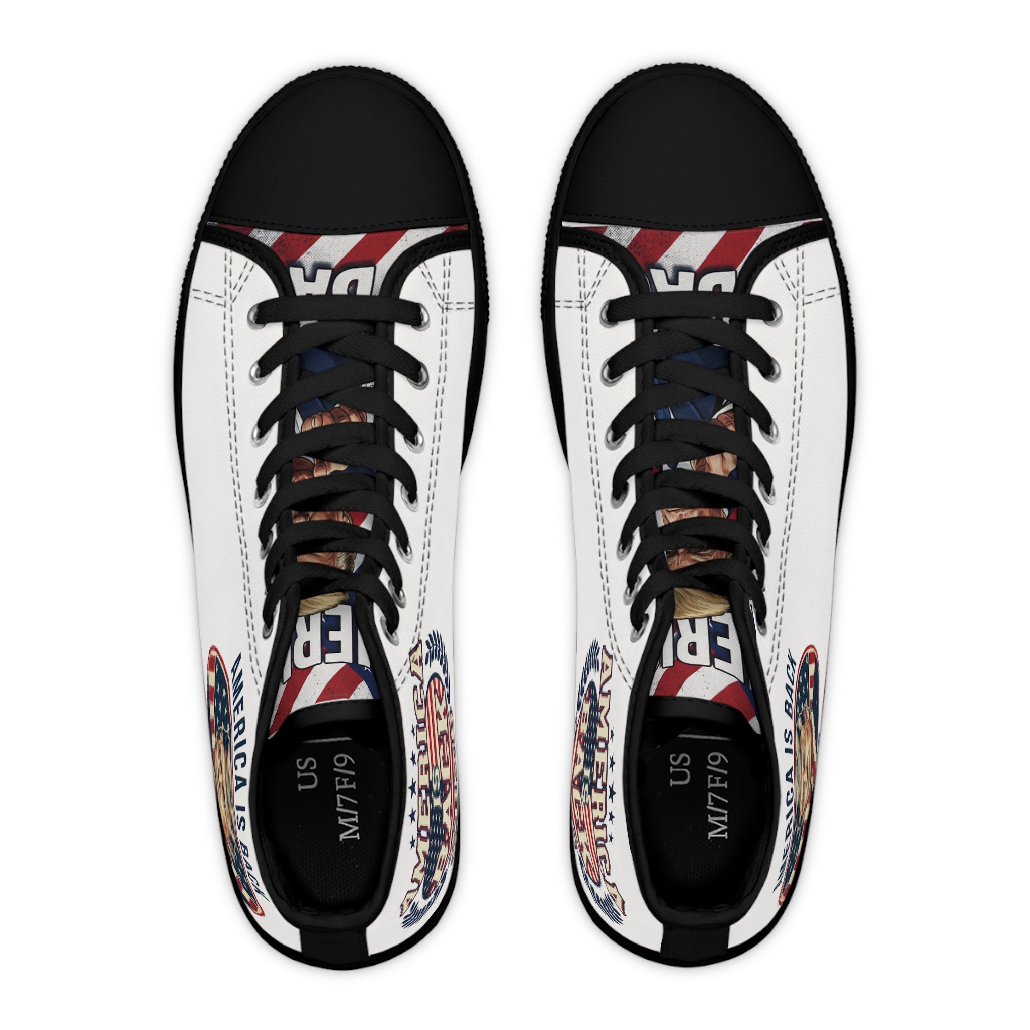 Patriotic 'America Is Back' Women's High Top Sneakers