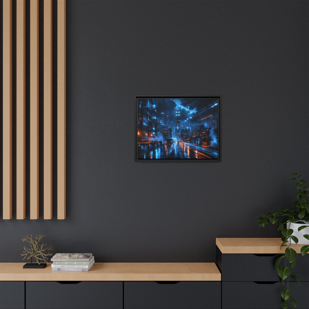 New York City Night Canvas Wall Art Print Ready to Hang