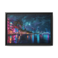 Miami Night Canvas Wall Art Print Ready to Hang