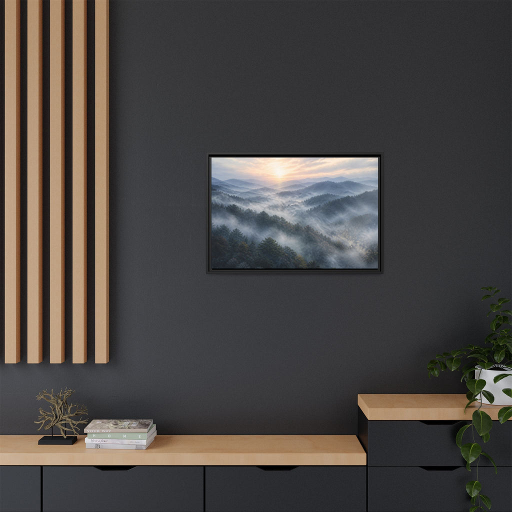 Smoky Mountains Mist Canvas Wall Art Print Ready to Hang