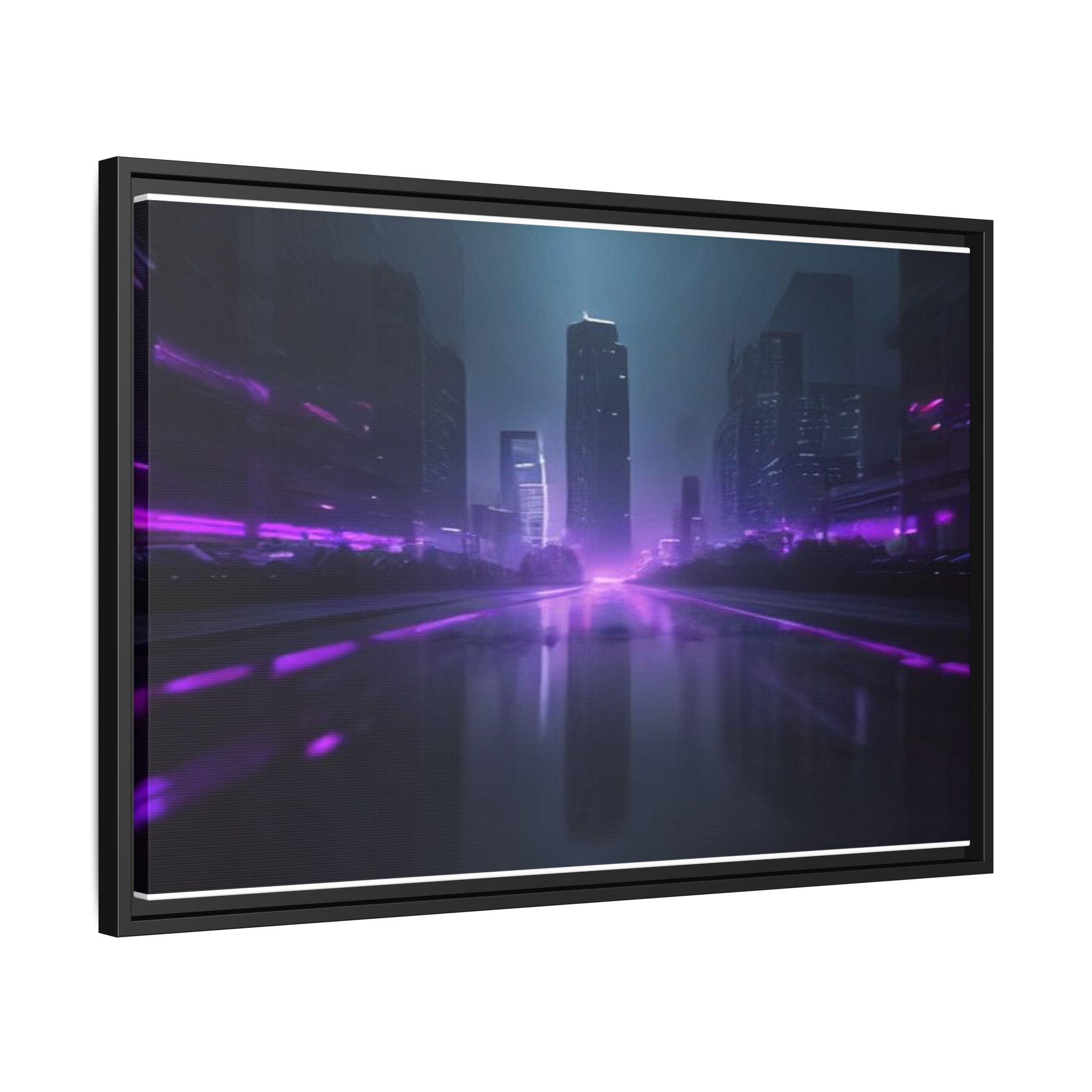 Los Angeles Night Canvas Wall Art Print Ready to Hang