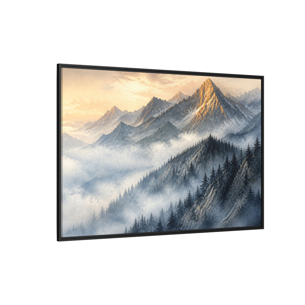 Rockies Fog Ridge Canvas Wall Art Print Ready to Hang