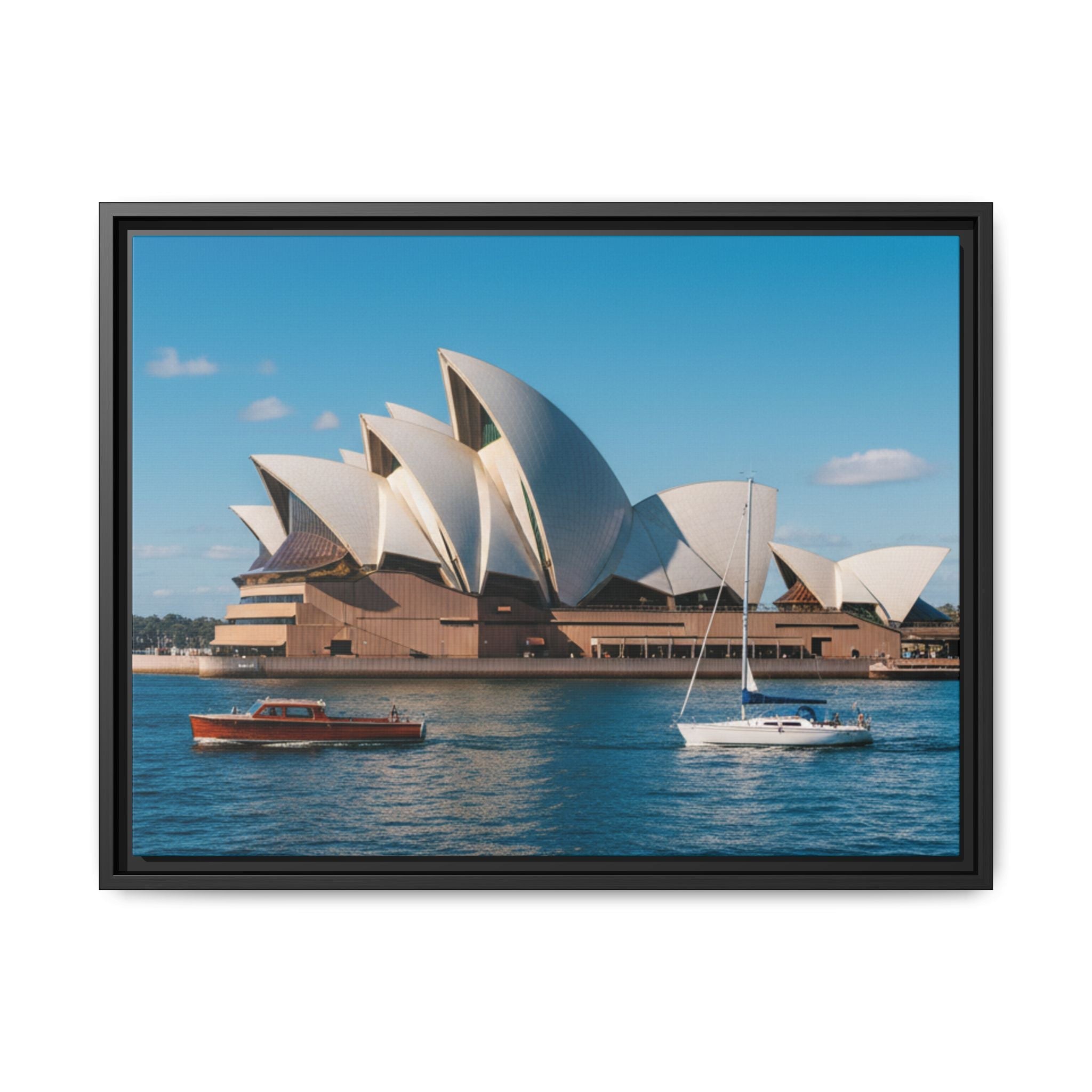 Australia Sydney Opera House Framed Canvas Print — Beautiful Picture